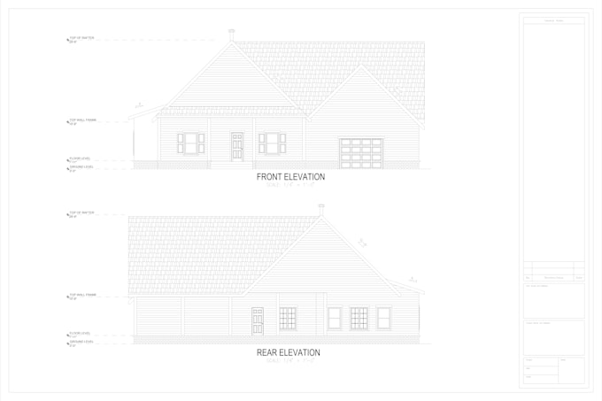 Draw your architectural plans, floor plan in pdf to autocad by ...
