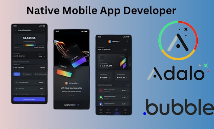 Build adalo,bubble native mobile app, bubble mvp, webflow by Austin ...