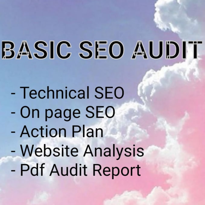 basic SEO audit for you