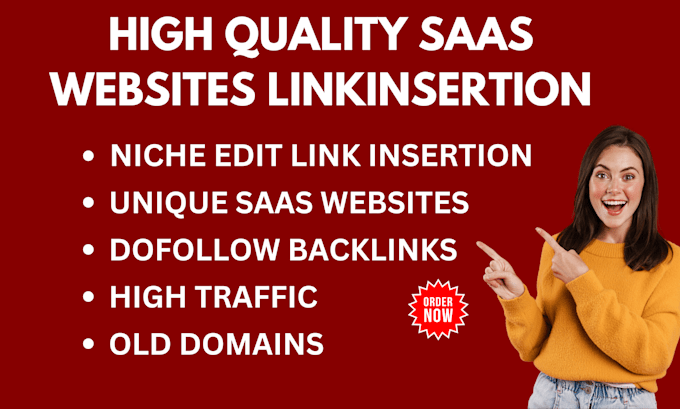 do saas link insertion on high quality saas website
