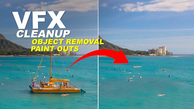 remove unwanted object from video, vfx cleanup, and object remove