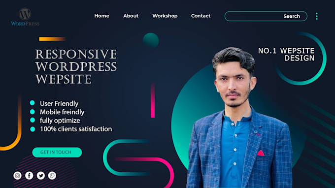 develop a unique and clean wordpress website