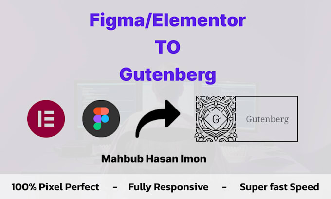 convert elementor, divi, or figma to gutenberg