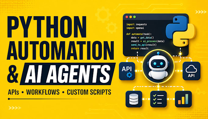 develop ai agents and automation using python, n8n or zapier