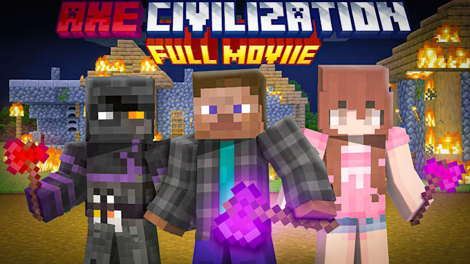 make high quality minecraft thumbnails for you in 24 hours