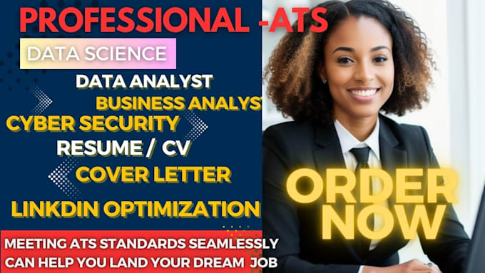 write resumes for data science, cybersecurity, ai, python, and supply chain