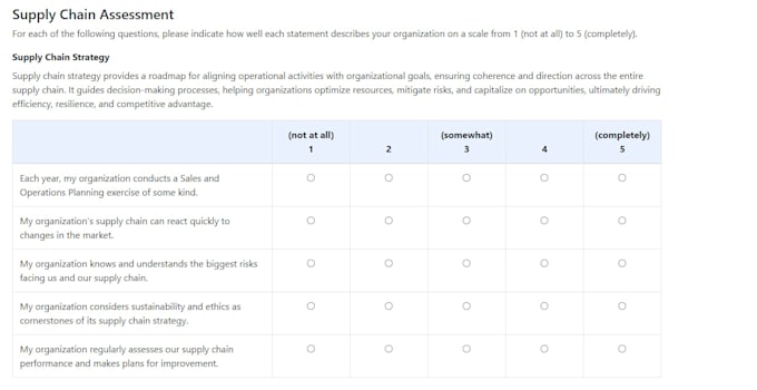 Identify ways to improve your supply chain and create an action plan by ...