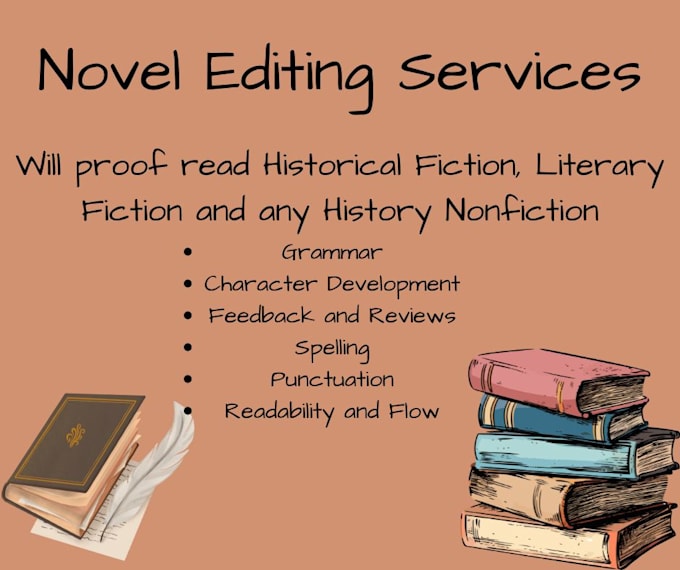 proofread your novel, fiction book, or short story with care