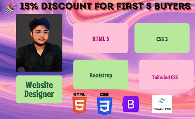 Create landing page html and css with a responsive webpage by Sadia5389 ...