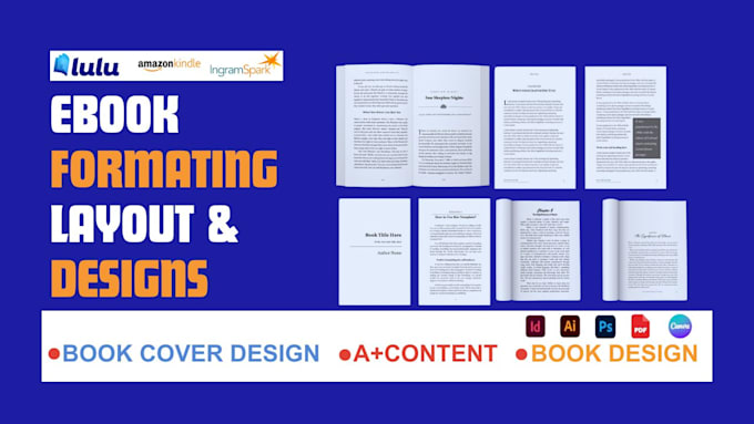 book formatting design catalog ebook magazine indesign, designrr for amazon kdp