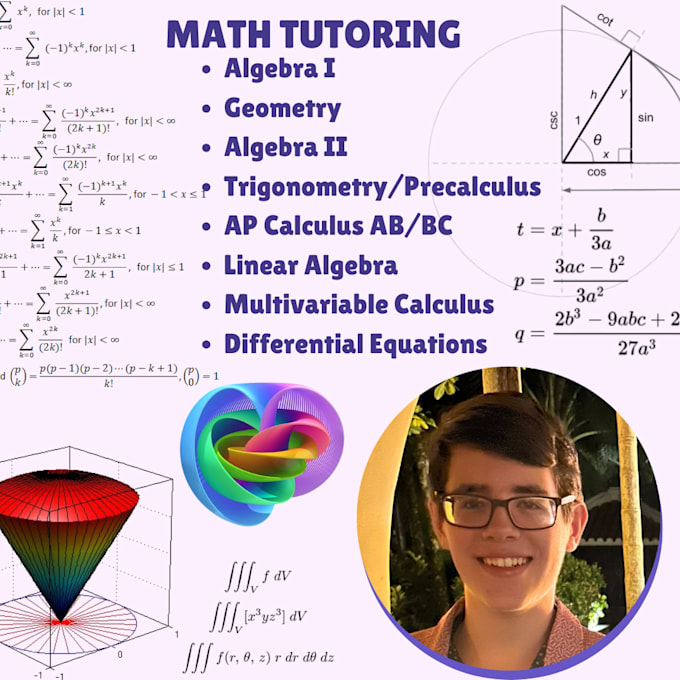 Tutor you in high school math through ap calculus bc by Brycen nelson