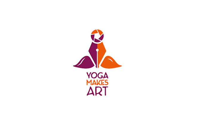 creativity yoga workshops logo design
