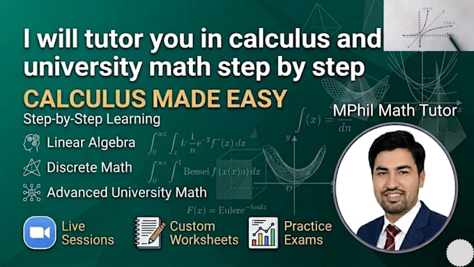 tutor you in calculus and university math step by step