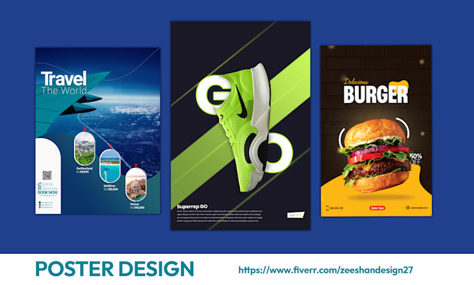 Create a clean and professional poster design for you by ...