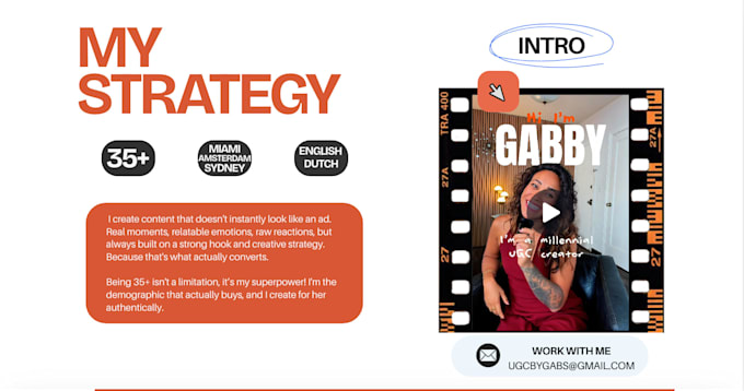 be your 35 plus mature ugc creator for dutch and english ads