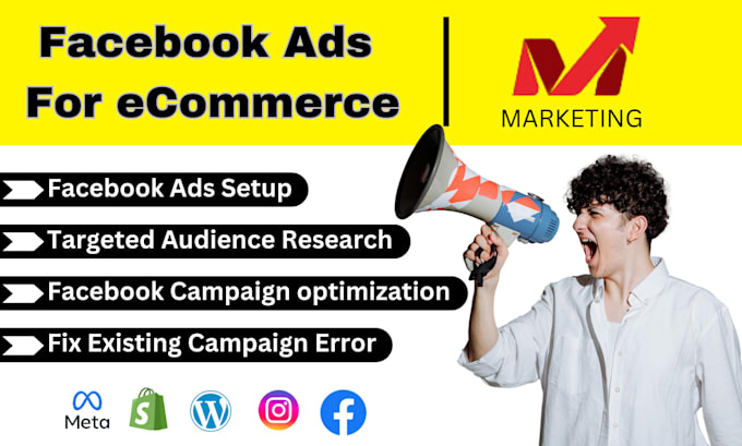 run premium facebook ads for shopify or woocommerce store