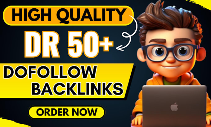 create white hat DR 50 dofollow seo backlinks for top ranking