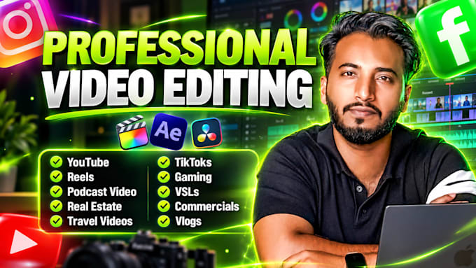 do professional youtube video editing, podcast edit and post production
