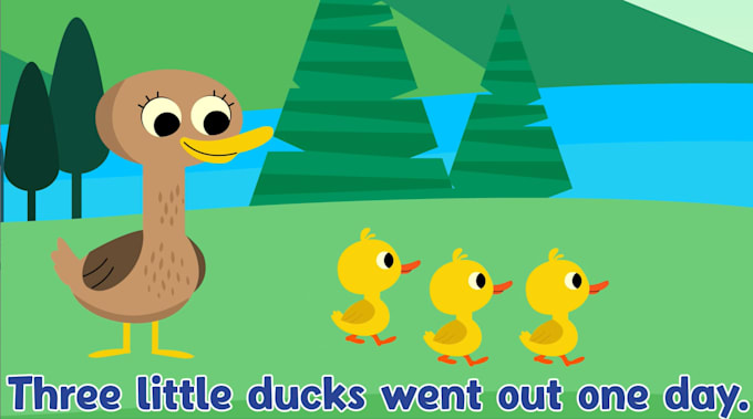 create customize 2d animation for kids youtube channel