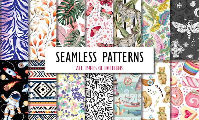 create seamless pattern design repeat fabric textile pattern