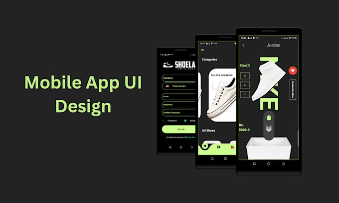 develop flutter apps UI using for both android and ios