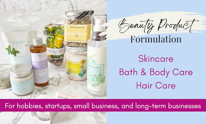 formulate skincare, haircare, bath products with natural ingredients