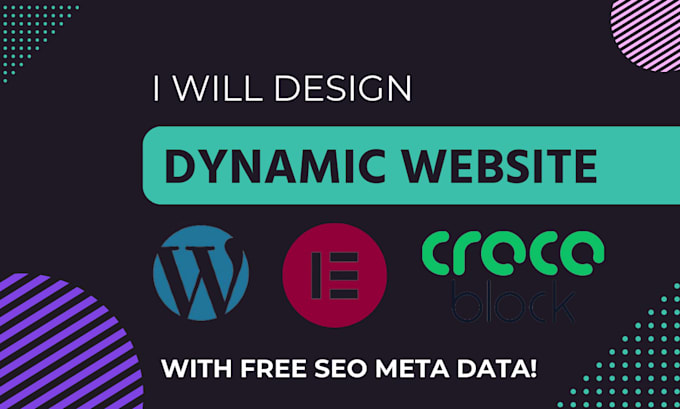 Design a dynamic wordpress website with elementor pro, crocoblock, jet ...