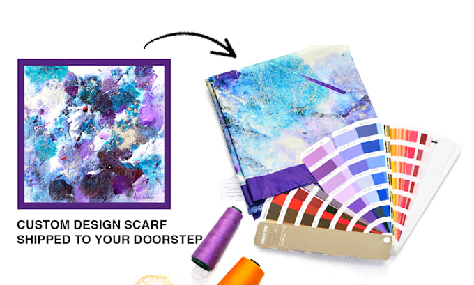 print your custom design on scarf, bandana, shawl or hijab