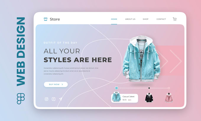 design great website UI UX in figma