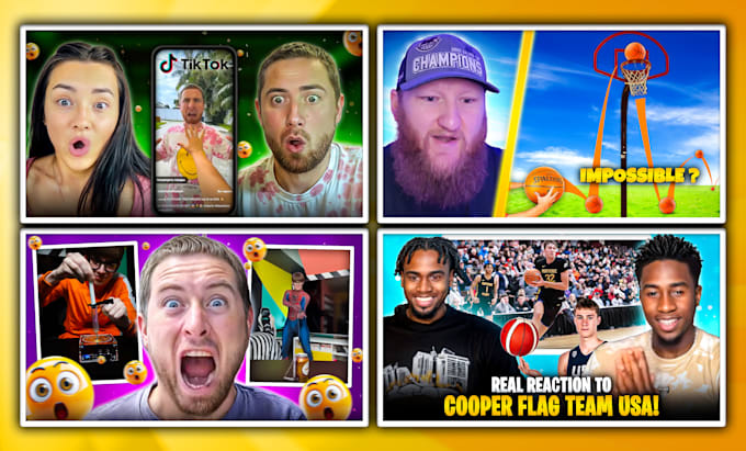 Design custom eye catching reaction thumbnails in 12 hours for your ...