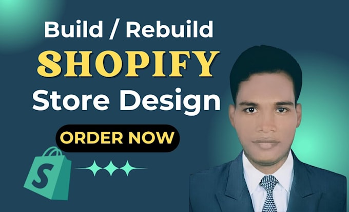 build shopify website, design or redesign shopify store, shopify landing page