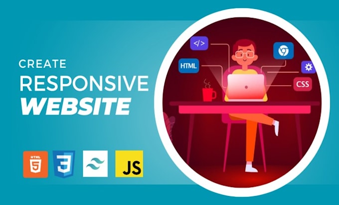 Create a responsive website using html, css, and tailwind