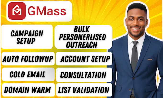 setup gmass and do personalized cold email outreach