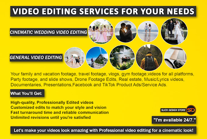 do cinematic video editing