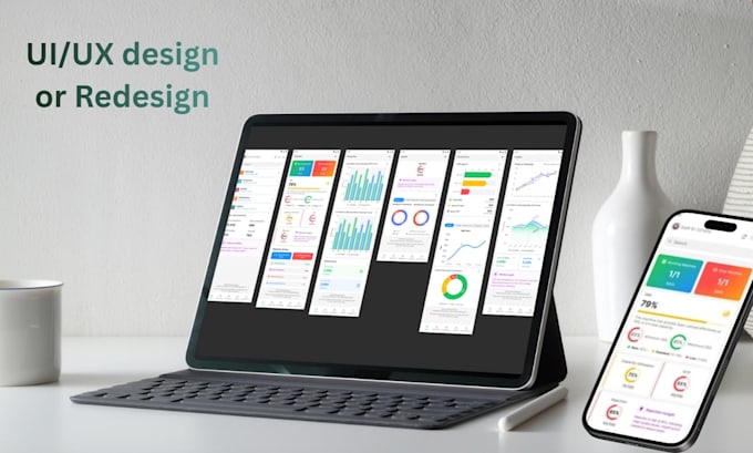 do landing page, web UI UX design, and dashboard design in figma