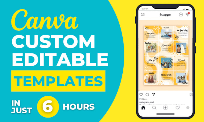 design anything in editable canva templates as canva expert