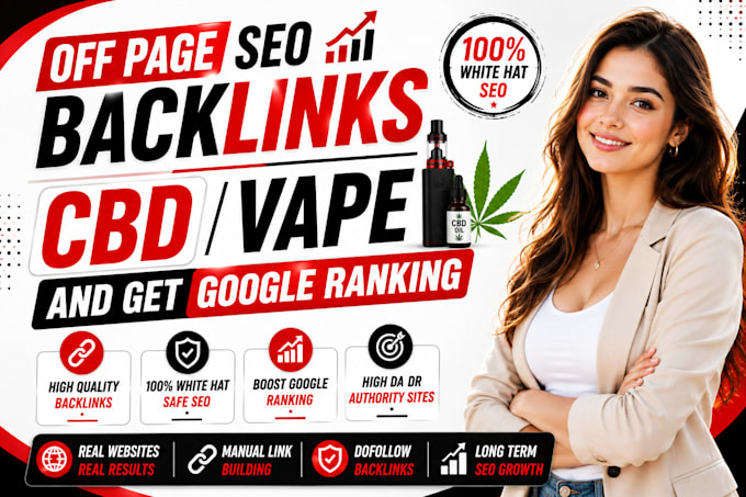 do off page SEO backlinks cbd vape and get google ranking