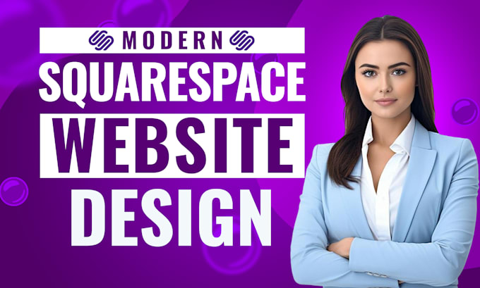do modern squarespace website design or redesign, website development