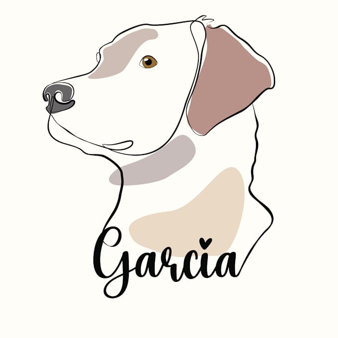 make one line drawing of your pet