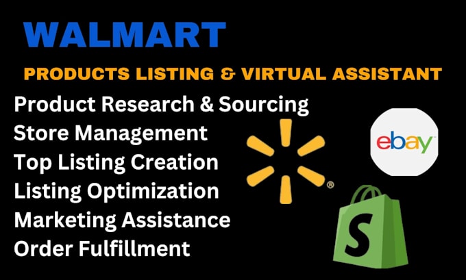 do walmart to ebay dropshipping, virtual assistant shopify top listing