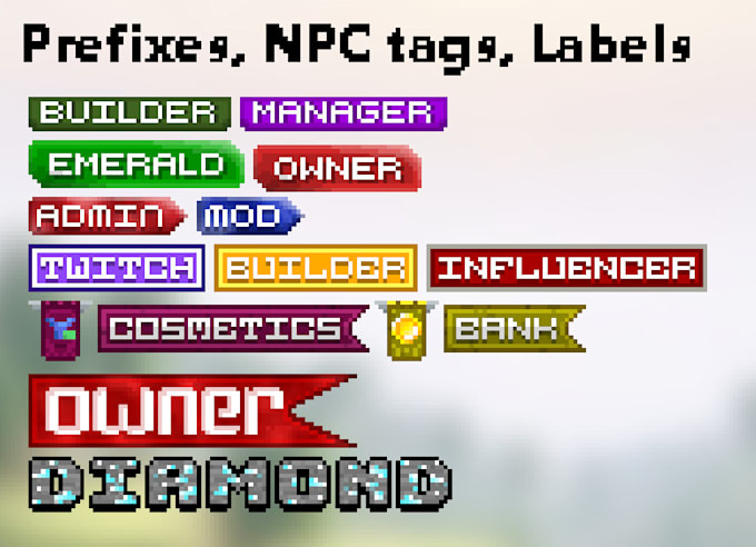 Design minecraft ranks, custom guis and item textures by Lkcshna | Fiverr