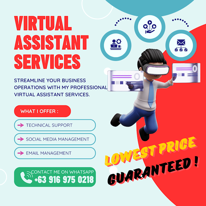 be your virtual assistant for your business and study