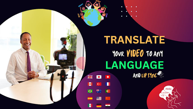 translate your video and lip sync it to any language