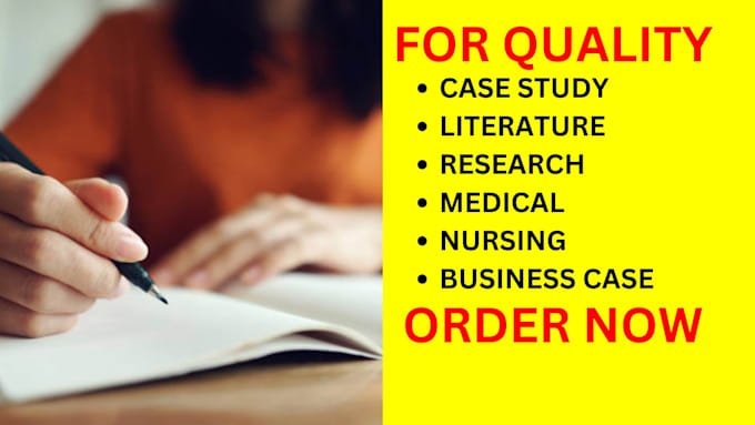 write compelling business case study, literature, medical and reports