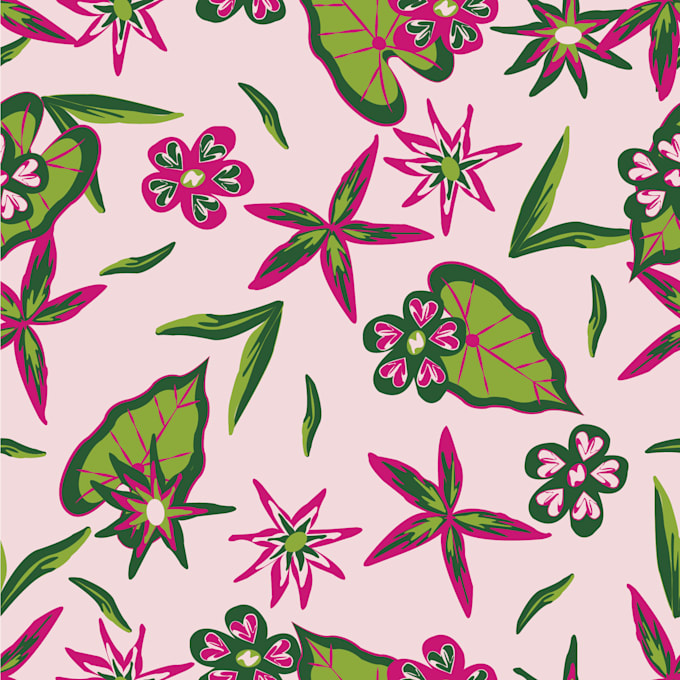 Create a floral pattern by Holasoytiri | Fiverr