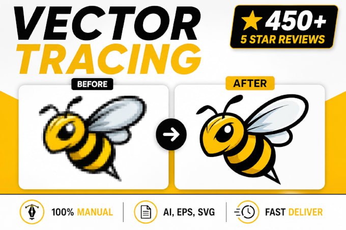do vector tracing or convert to vector quickly