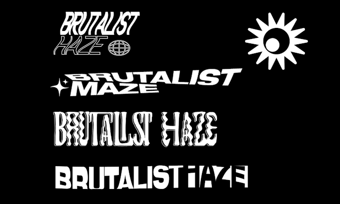 create a brutalist and bold logo for you