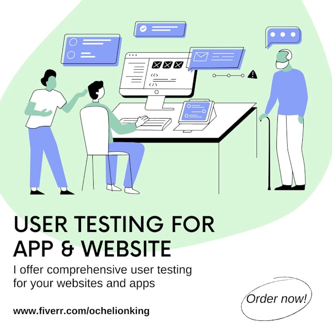 test your app or website and provide actionable feedback