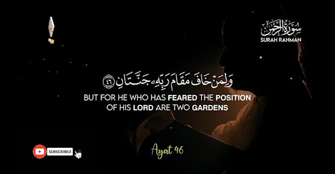 create quran verses videos with subtitles