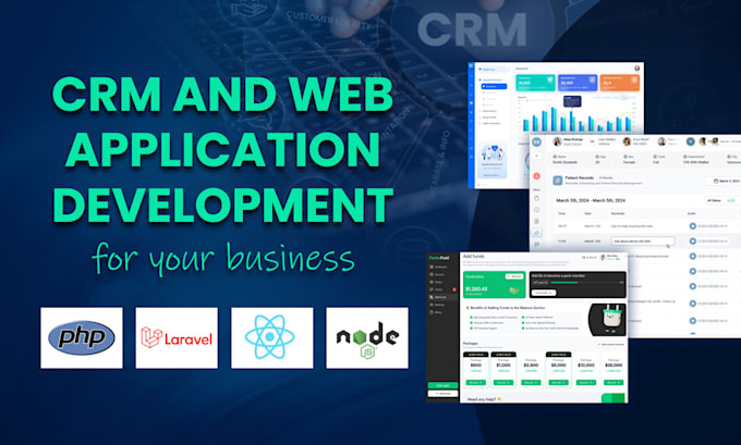create custom crm and web application for your business needs